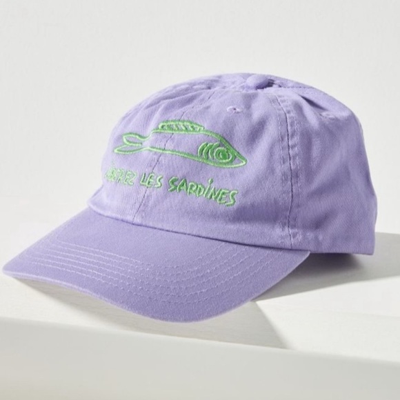 Clare V. Accessories - Clare V. Liberes le sardines Lavender Baseball Hat